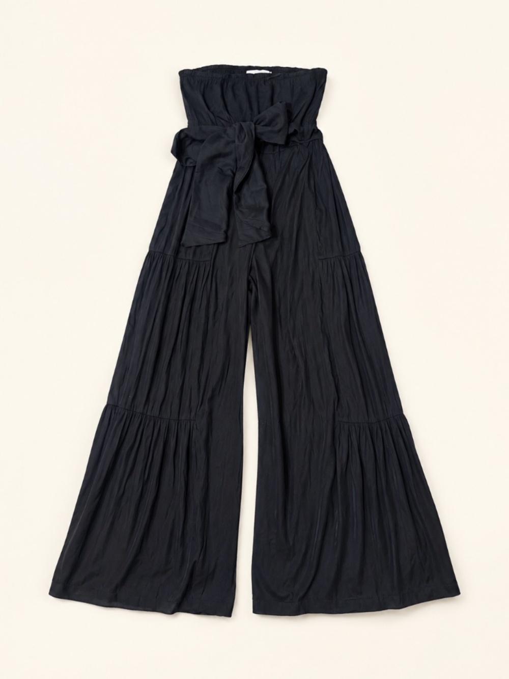 C’isa Strapless Wide Leg Jumpsuit Black Size S